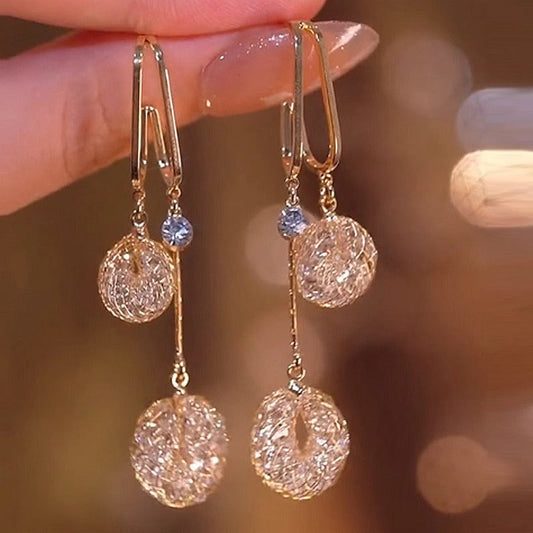 🔥Solange der Vorrat reicht 50 % Rabatt!🎉Elegante Ohrringe mit Kristallquasten