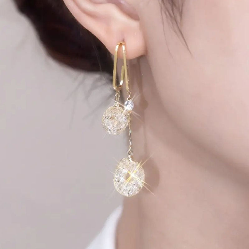 🔥Solange der Vorrat reicht 50 % Rabatt!🎉Elegante Ohrringe mit Kristallquasten