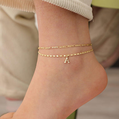 Mehrlagiger Gold-Fußkette für Damen – elegant & zeitlos – ideal für Sandalen & den Sommer✨🦶