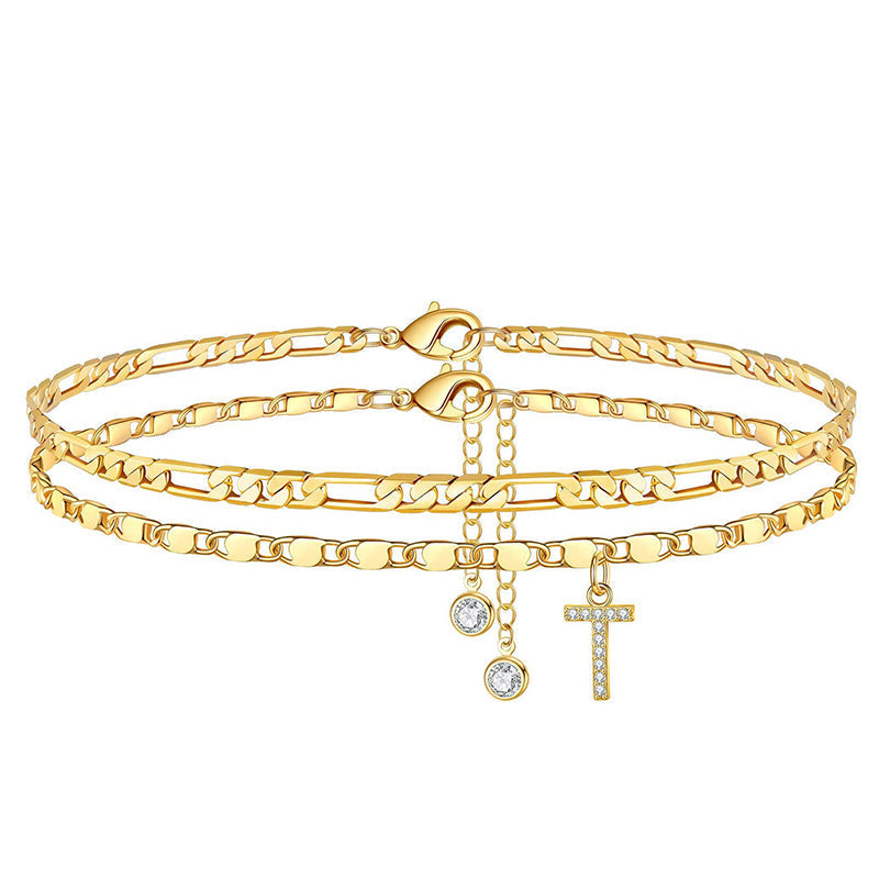 Mehrlagiger Gold-Fußkette für Damen – elegant & zeitlos – ideal für Sandalen & den Sommer✨🦶