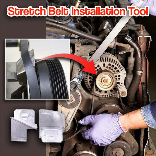 🔧 Set Utensili per Cinghie Auto – Rimozione e Installazione Facile con Attrezzi in Lega di Alluminio 🚗Antigraffio, portatile e compatibile con la maggior parte delle cinghie. Ideale per riparazioni fai-da-te e officina! ⚙️