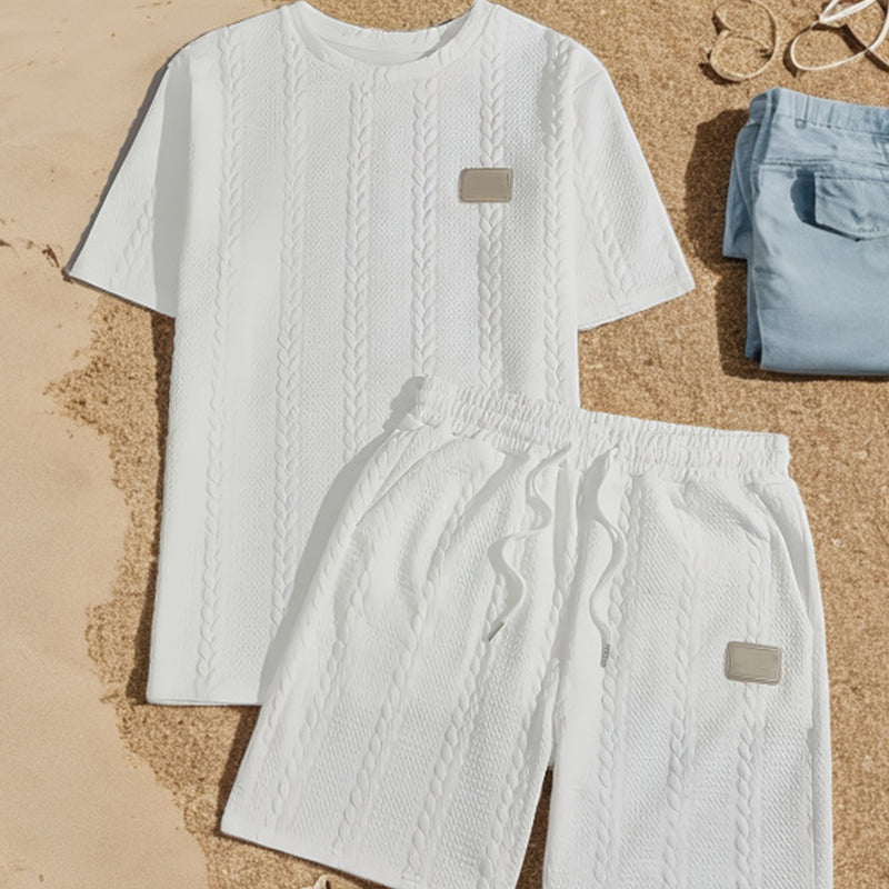 👕 LIMITIERTES ANGEBOT: 50% RABATT! ☀️ Einfarbiges Zweiteiler-Set für Herren (T-Shirt & Shorts) – Weicher, Atmungsaktiver Stoff & Lässiger Schnitt 🩳