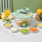 📢⏰🥗 PROMO -50%! Centrifuga per Insalata & Tagliaverdure Multifunzione 9-in-1 – Grande capacità 5,3L, 6 lame