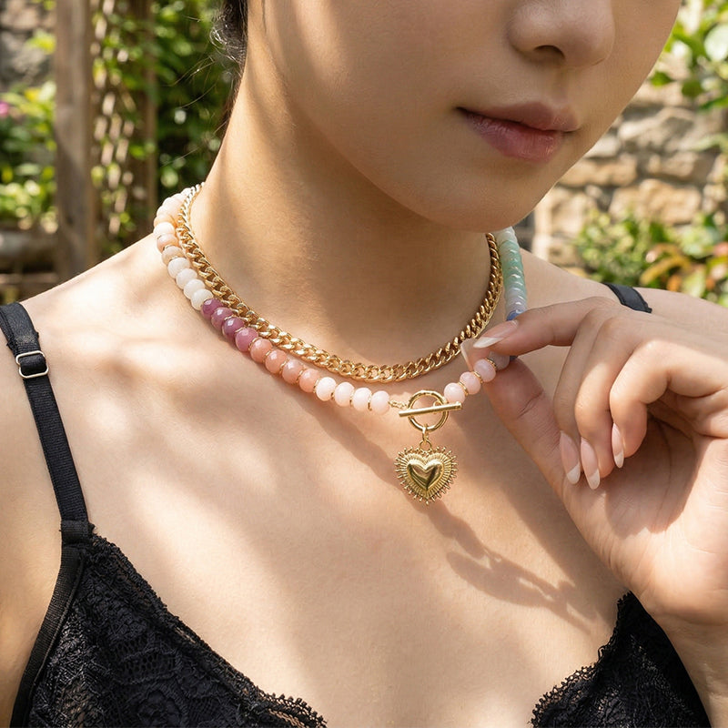 🌈 50% RABATT! 📿 Boho-Regenbogenkette mit Perlen & Kette – Buntes Design, Leichtgewicht & Perfekt Für Einen Fröhlichen, Kreativen Look ✨