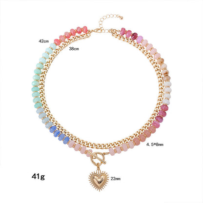🌈 50% RABATT! 📿 Boho-Regenbogenkette mit Perlen & Kette – Buntes Design, Leichtgewicht & Perfekt Für Einen Fröhlichen, Kreativen Look ✨