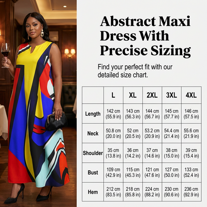 🎨 50% Rabatt! Künstlerisch bedrucktes, lockeres Sommer-Maxikleid – figurfreundlich + einzigartig im Stil + mühelos elegant 💃✨