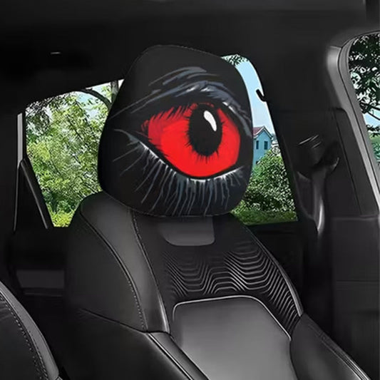 Gruselige Kopfstützenhülle mit rotem Auge👁️‍🗨️🚗