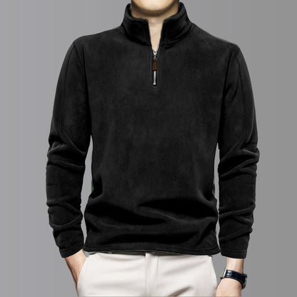 👔✨ 50% RABATT! Stilvolles Langarm-Oberteil mit halbem Reißverschluss für Herren – Lässig, vielseitig & perfekt für kühlere Tage 🍂