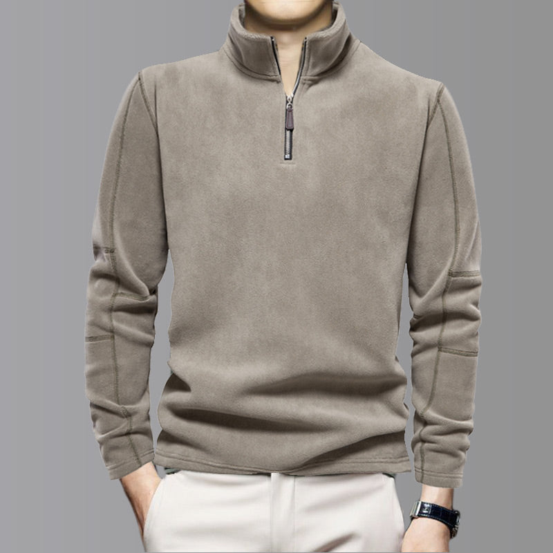 👔✨ 50% RABATT! Stilvolles Langarm-Oberteil mit halbem Reißverschluss für Herren – Lässig, vielseitig & perfekt für kühlere Tage 🍂