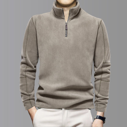 👔✨ 50% RABATT! Stilvolles Langarm-Oberteil mit halbem Reißverschluss für Herren – Lässig, vielseitig & perfekt für kühlere Tage 🍂