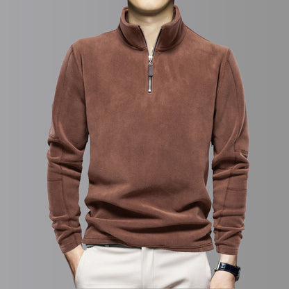 👔✨ 50% RABATT! Stilvolles Langarm-Oberteil mit halbem Reißverschluss für Herren – Lässig, vielseitig & perfekt für kühlere Tage 🍂