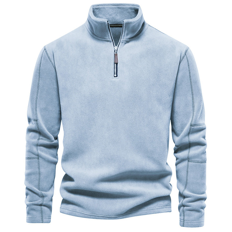 👔✨ 50% RABATT! Stilvolles Langarm-Oberteil mit halbem Reißverschluss für Herren – Lässig, vielseitig & perfekt für kühlere Tage 🍂