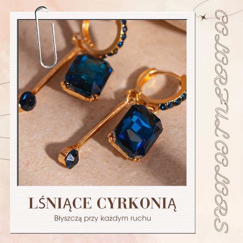 Elegante Vintage-Synthetikdiamant-Tropfenohrstecker