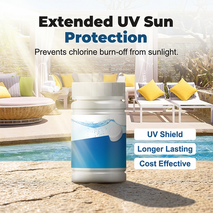 🥳2026 HEISSER VERKAUF🥳💞ÜBER 50.000 VERKAUFT!💧🛡️ 50 % RABATT! Pool-Chlorinatortabletten – Über Nacht von Grün zu Klar. Langsam auflösend, wartungsarm. Sanft zu Haut und Augen. Der beste Freund Ihres Pools. 🏖️✅