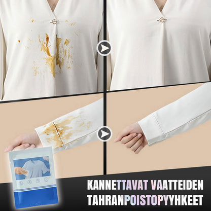 Pousbo® Tragbare Fleckenentferner-Tücher für Kleidung