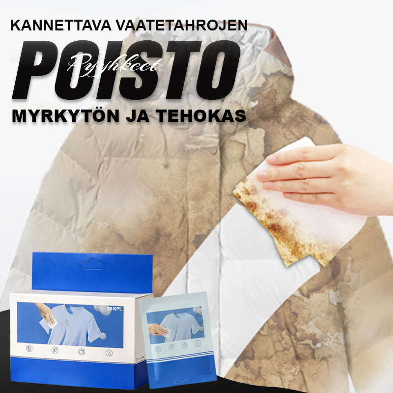 Pousbo® Tragbare Fleckenentferner-Tücher für Kleidung