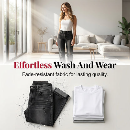 🌞Bequeme lässige Jeans für Damen, gerades Bein & trendige Rissoptik