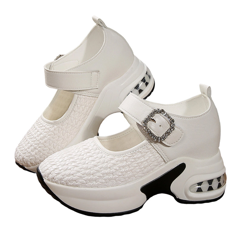 Atmungsaktive gewebte Plateau-Mary-Janes