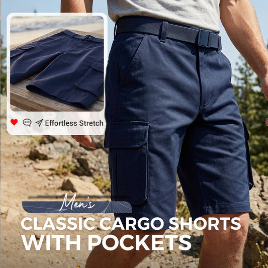 🩳🌿Praktischer Stil für jeden Tag 💪✨Klassische Herren-Cargoshorts mit Taschen