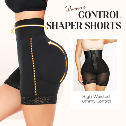 🔥🔥 2026 NEU 🥳🍑☁️Damen-Shorts mit hohem Bund und formender Wirkung für einen figurformenden Bauch – Unsichtbarer Tragekomfort, perfekte Kurven💃✨