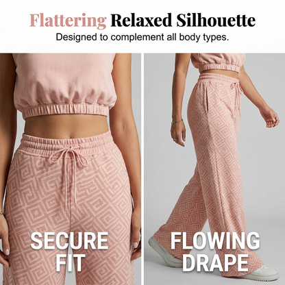 🔥 50% RABATT! Exklusives Damen-Zweiteiler-Set 🌿 Lässiges Oberteil + weite Hose – stylisch, bequem & alltagstauglich ✨