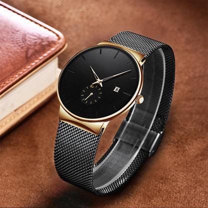 ⏰ LIMITED-TIME 50% RABATT! ✨ Minimalistische Herrenuhr – Wasserdicht, Quarzwerk, Edelstahl ✨