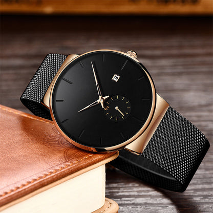 ⏰ LIMITED-TIME 50% RABATT! ✨ Minimalistische Herrenuhr – Wasserdicht, Quarzwerk, Edelstahl ✨