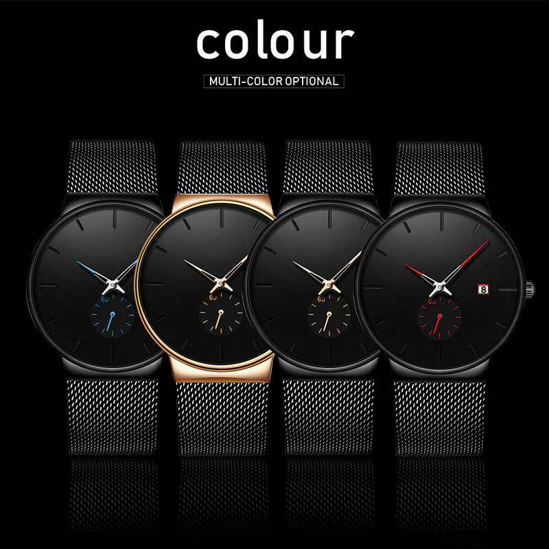 ⏰ LIMITED-TIME 50% RABATT! ✨ Minimalistische Herrenuhr – Wasserdicht, Quarzwerk, Edelstahl ✨