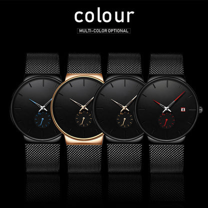 ⏰ LIMITED-TIME 50% RABATT! ✨ Minimalistische Herrenuhr – Wasserdicht, Quarzwerk, Edelstahl ✨