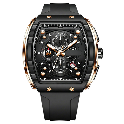 Herren-Chronograph mit Silikonarmband