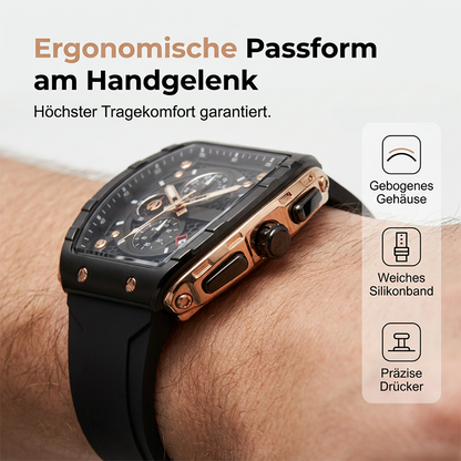 Herren-Chronograph mit Silikonarmband