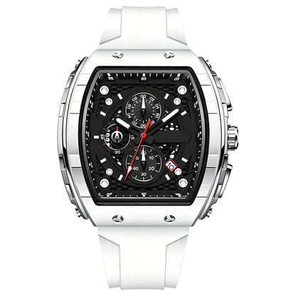 Herren-Chronograph mit Silikonarmband