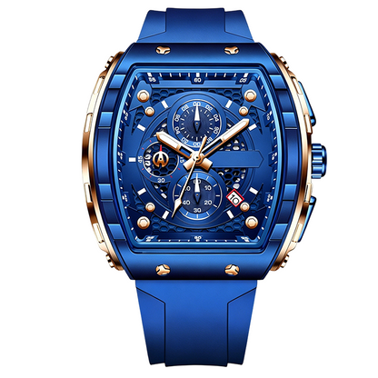 Herren-Chronograph mit Silikonarmband