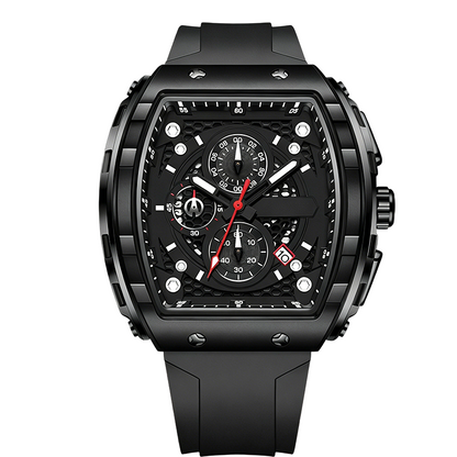 Herren-Chronograph mit Silikonarmband