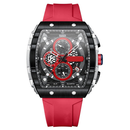 Herren-Chronograph mit Silikonarmband