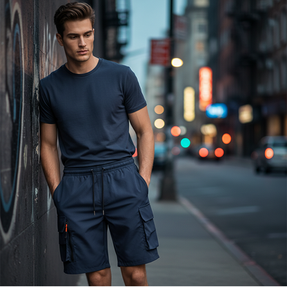 Schnelltrocknende Herren-Cargoshorts mit Taschen