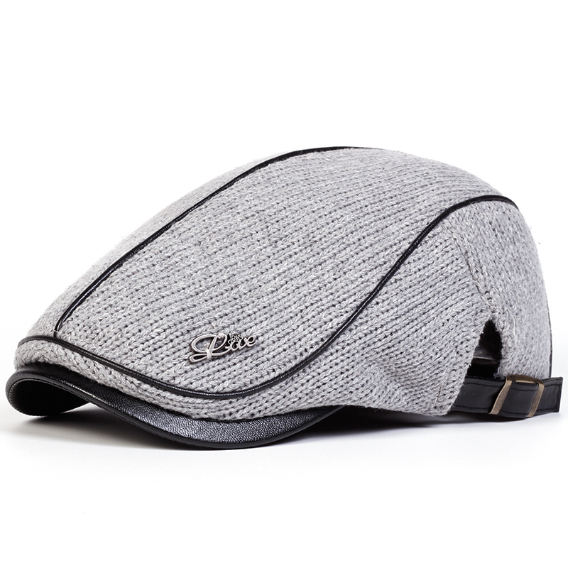 🧢 Herren Gestrickte Casual Cap – Sommerlicher Stil, atmungsaktiv, verstellbar – Perfekt für warme Tage
