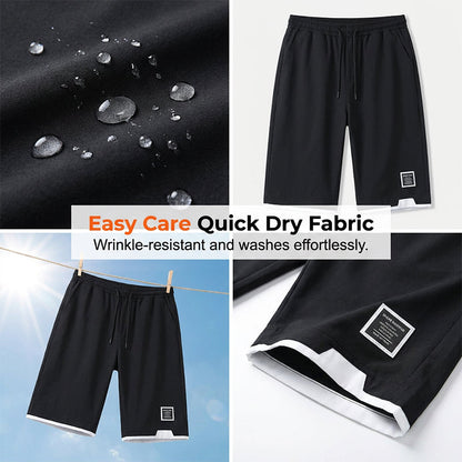 🩳 JETZT 50 % RABATT!❄️ Herren-Capri-Shorts aus Eisseide – Atmungsaktiv & Ultraleicht – Lässige 3/4-Loungewear-Hose 🌬️