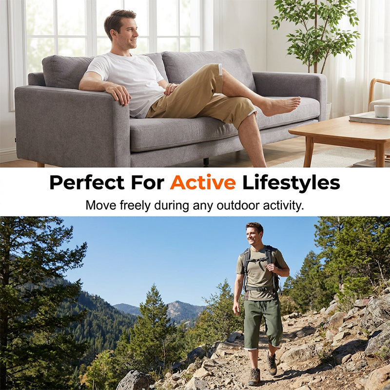 🩳 JETZT 50 % RABATT!❄️ Herren-Capri-Shorts aus Eisseide – Atmungsaktiv & Ultraleicht – Lässige 3/4-Loungewear-Hose 🌬️