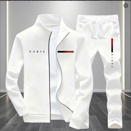 🧥 BEFRISTETES ANGEBOT – 50% RABATT! ✨ Herren-Bedrucktes Zip-Jacken- und Hosen-Set – Komplett, weich, lässig 🎨