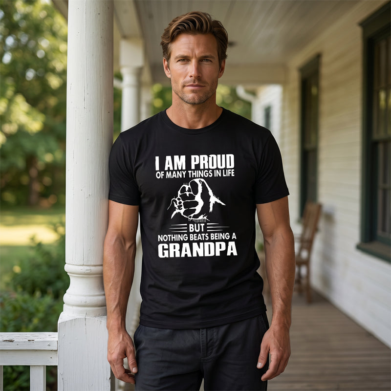 👕 JETZT 50 % RABATT! ⏳ T-Shirt mit Grafikprint „Stolzer Opa“ – Weiche Baumwolle, liebevolles Design & perfekt zum Verschenken oder für entspannte Familientage 🧓