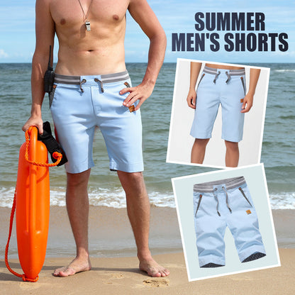 📢📢50% OFF!!⏰Herren Freizeit-Shorts mit Colorblock-Design & Kordelzug – bequem, leicht & vielseitig🩳☀️