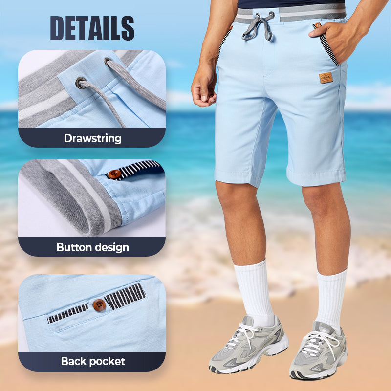 📢📢50% OFF!!⏰Herren Freizeit-Shorts mit Colorblock-Design & Kordelzug – bequem, leicht & vielseitig🩳☀️