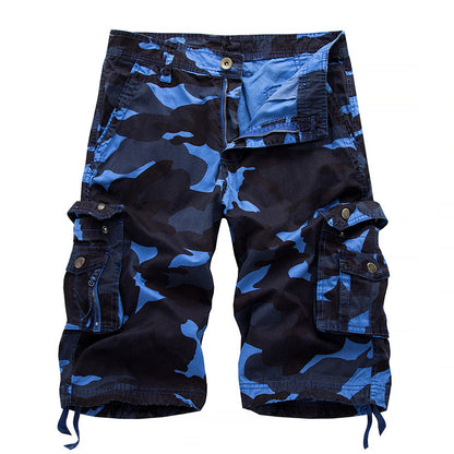 Herren-Outdoor-Cargoshorts mit Tarnmuster
