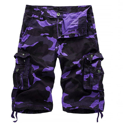 Herren-Outdoor-Cargoshorts mit Tarnmuster