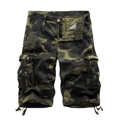 Herren-Outdoor-Cargoshorts mit Tarnmuster
