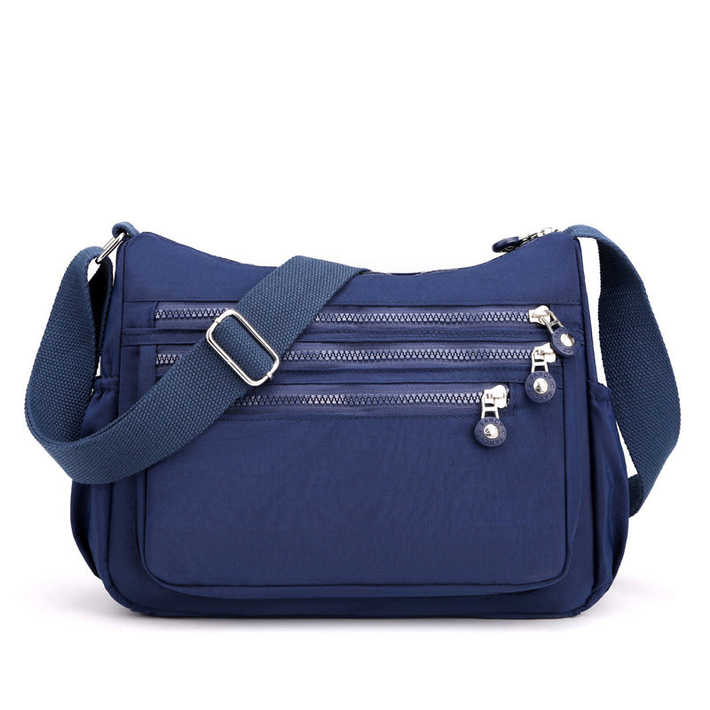 🎒2026 Neu Leichte Nylon-Umhängetasche 🧺 mit mehreren Fächern Alltagstasche