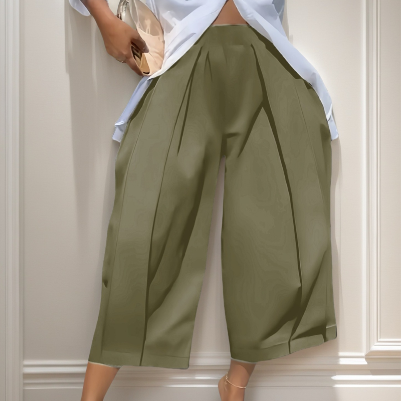 👖 50% RABATT! ✨ Damen Weite Hose – Falten, elastische Taille, 7 Farben & Größen S-2XL – Leicht, luftig & perfekt für Frühling, Büro oder schicke Freizeit-Looks 🍁