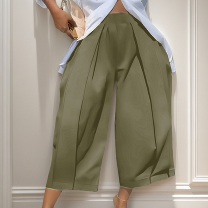 👖 50% RABATT! ✨ Damen Weite Hose – Falten, elastische Taille, 7 Farben & Größen S-2XL – Leicht, luftig & perfekt für Frühling, Büro oder schicke Freizeit-Looks 🍁