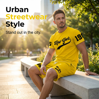 Sommer-Set für Herren: T-Shirt mit Grafikprint & Shorts